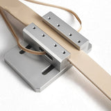 1Pcs Vegetable Tanned Leather Cutting Strip Manual DIY Leather Tool Belt Edge Trimmer Semi-circular Metal Belt Flying Edge Tool