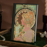 Fashion Retro Hardcover Notebooks Oil Painting Series Classic Design Notepad 3D Color Page Illustration Diary Notebook