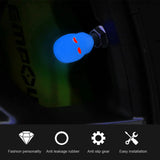Luminous Nozzle Cap Dust Prevention Tire Air Caps Wheel Valve Caps for Car Truck