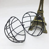 4pcs fat ball Holders, Hanging Bird feeders, Metal Bird Feeders with S-shaped hooks, wild Bird Feeding Dispenser 7 cm Diameter