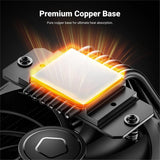 (BAAY) Is-77 Pressure Profile CPU Radiator 6 Heat Pipe 12CM Fan 77mm Height Radiator for Intel LGA 1700/1200/115X AM4/AM5