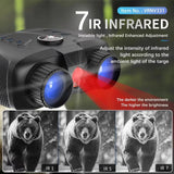 VRNV331 Naked Eye 3D VR Digital Tactical Telescope Camera 4K UHD Infrared Night Vision Binoculars for Hunting with Compass