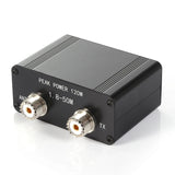 1.8MHz-50MHz  0.5W-120W SWR HF Short Wave Standing Wave Meter SWR and Power Meter + Battery + OLED FM AM CW SSB