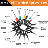 660Pcs Connector Pin Kit Car Electrical Wire Terminal 1/1.5/1.8/2.2/2.8/3.5/4.8/6.3mm Terminal Pins Connector Pin Crimp Pin Plug