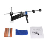 Fix-angle Sharpener, Professional Kitchen Knife Sharpener System with 4 Stones 180# 400# 800# 1500#, ABS Plastic Stainless