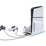 Game Cooling Stand For Sony PS5 Slim Pro Console Support Base Holder Cooler Fan RGB Gaming Accessories