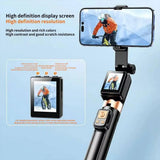 New Telescopic Portable Tripod Adjustable Height Stable Base Selfie Stick 360° Rotation Lightweight Design Live Streaming Stand