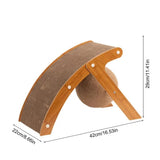 Scratching Ramp For Indoor Cats Ball Attached Scratcher For Cats Decorative Cat Furniture For Study Room Kitten's Nest Living