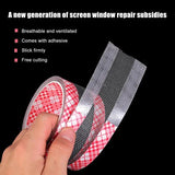 Screen Net Repair Tape 1 Roll Fiberglass Tape Repair For Fly Screens Multifunctional Screen Repair Patch Tape Self-adhesive