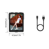for iPhone Android Phones Rear Camera Selfie Vlog Live Wireless Bluetooth Monitor Portable Mini Smartphone Selfie Screen Display