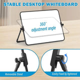 High Quality Foldable Desktop Whiteboard Double Sided Use Erasable Writing Board With Bracket Message Board Home