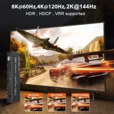 8K 60Hz HDMI 2.1 Switch 4x1 3x1 5x1 HDMI Switcher Video Converter 4K 120Hz 3 4 5 in 1 Out HDR10 3D 48Gbps for Xbox PS5 Projector