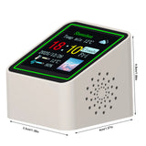Smart WiFi Digital Clock with Weather with Temperature Humidity Display Date Clock Weather Station for Home Office Desk Decor