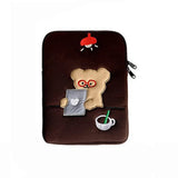 Cute Cartoon Bear Tablet Sleeve Bag Shockproof Soft Case Laptop Storage Bag Portable 11/13/15 Inch Tablet Sleeve Case