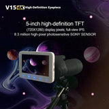 4K UHD Monoculars Binoculars Eyepiece Camera 5X Digital Zoom Astronomical Telescope Eyepiece Recorder for Bird-Watching Lunar