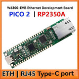 For Raspberry Pi Pico 2 RP2350A W6300EVB Ethernet Development Board ETH RJ45 TypeC W6300EVBPico2