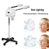2022 Dropshipping Hot and Cold Facial Steamer Face Spa Sprayer Nebulizer Nano Mist Home Appliance with UV Ion Sterilization Lamp