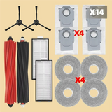 For Roborock Qrevo Master/Qrevo Slim Vacuum Robot Replacement-Main Roller Side Brush Filter Mop Cloth Dust Bag