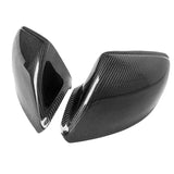 Car Snap-On Rearview Mirror Cover Carbon Fiber Side Wing Mirror Cover For Q7 2016-2024 Q5 2018-2024