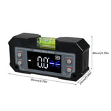 Digital Angle Gauge Liquid Leveler Finder Inclinometer Bevel Gauge XY Axis with Strong Magnetic Base Measures 4 x 90° Range for