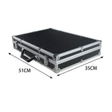 Microphone Case Studio with Sponge Lining Impact Resistant Instrument Box Singing Professional Hard Shell Mic Case for 4/8 Mics