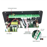 B02B-Bluetooth5.0 Audio 300W Amplifier Board D300 Subwoofer Dual Microphone AMP Amplificatore Module Car Media Player EU Plug