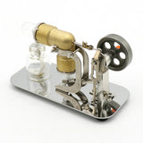 Mini Hot Air Stirling Engine Motor Model Educational Toy Kits