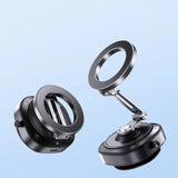 New 2025 Universal Magnetic Vacuum Car Phone Mount Holder, 360° Rotating Stable Dashboard Windscreen Stand for Recording
