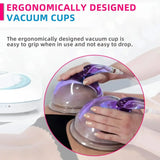 2pcs Vacuum Suction Cup Butt Chest Enlargement Pump Colombian Gluteal Enhancement Cupping Therapy Machine with Y Shaped Hose