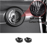 Inner Pull Handle Sticker For Mini Cooper F56 Real Carbon Fiber Car Interior Door Handle Cover