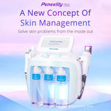 Peneelily Bio Skin Scrubber Hot Cold Care Beauty Spa Skin Scrubber Hydrodermabrasion Facial Machine Hydro