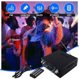 AK55 Audio Amplifier 2.0 Channel HIFI Digital Bluetooth Amplifier USB Digital Amplifier US PLUG