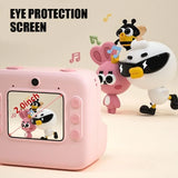 HD 1080P Video Photo Digital Camera child Cartoon Instant Camera Print Camera with Thermal Print Paper for Kid Christmas gift