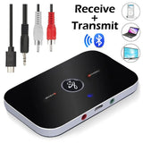 Upgraded Bluetooth 5.3 Audio Transmitter Receiver RCA 3.5mm AUX Jack USB Dongle Music Wireless Adapter For Car PC TV Headphones