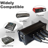 1Pair 4Channel 3Pin XLR Audio and DMX over Network Cable Extender, DMX512 Network Signal Extender 1 Male+1 Female