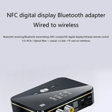 M8 Bluetooth 5.0 RCA Audio Receiver Transmitter APTXLL 3.5Mm AUX Music Wireless Adapter With Mic NFC For Car TV Speakers