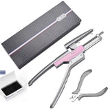 New 6D First Second Third Generation Hair Extension Machine with Plier Set with Extension Strands/Quick and Seamless Extension