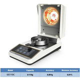 110g 0.001g 0.01% Grain Seeds Powder Halogen Heating Touch Screen Humidity Moisture Meter Tester USB RS232 Connectivity