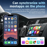Smart Mini Box USB Plug and Play Wireless CarPlay Android Auto Adapter BT 5G WIFI for OEM Wired CarPlay Android Auto Car Models
