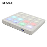 M-VAVE Pocket MIDI Pad, Portable DJ Music RGB Arranger, Keyboard Controller