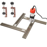 Engraving Guide Rail Bracket Routing Jig Frame System Adjustable Frame Rectangles and Squares Trimming Machine Milling Groove