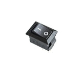 10PCS KCD11 117S Rocker Switch - 2-Pin ON-OFF 250V3A/125V6A Black Plastic Switch