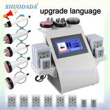 6 in 1 Tool 40K Cavitation Ultrasonic Body Slimming Machine Multi-Polar Frequency Anti-Wrinkle Rejuvenation Skin Lift Tighten