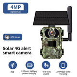 4G Solar Powered Wild Game Trail Camera, Photo Traps with Ucon Cloud Storage App, Real Time Viewing for Home Security