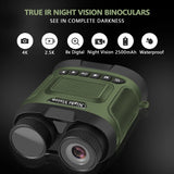 DT29 Infrared Digital Night Vision Binoculars with2.5K UHD 40MP Telescope 8X Zoom 10X Optical  for Hunting Camping