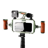 Universal Mobile Phone Rig Kit with Handles, Aluminum Handheld Stabilizer for iPhone for Samsung Other Android