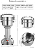 Portable 150G Household Electric Coffee Grinder Grains Mill Spices Grinding Stainless Steel Dry Food Powder Grinder