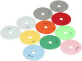 4-inch polishing pad set Diamond wet polishing pads 11 polishing discs + 1 pad For granite, marble, stone, tile, concrete