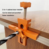 2-in-1 Cabinet Door Installation Locator Aluminium Multifunctional  Door Door Panel Mounting Rebounding Device Drilling Locator