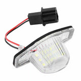 2Pcs 18LED Car License Plate Light Left & Right Rear Number Plate Lamp for Honda CR-V Fit Jazz 2002-2014 White LED Light